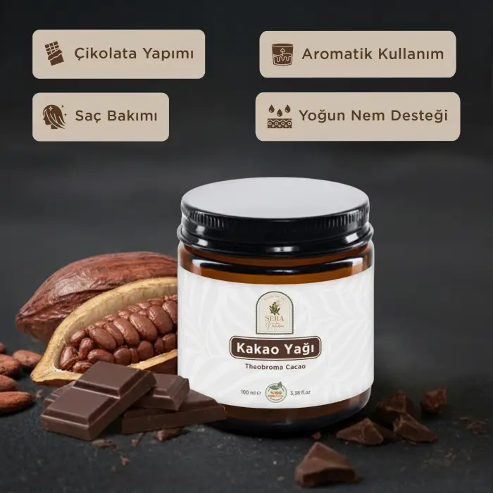 Kakao Yağı 100 ml %100 Saf