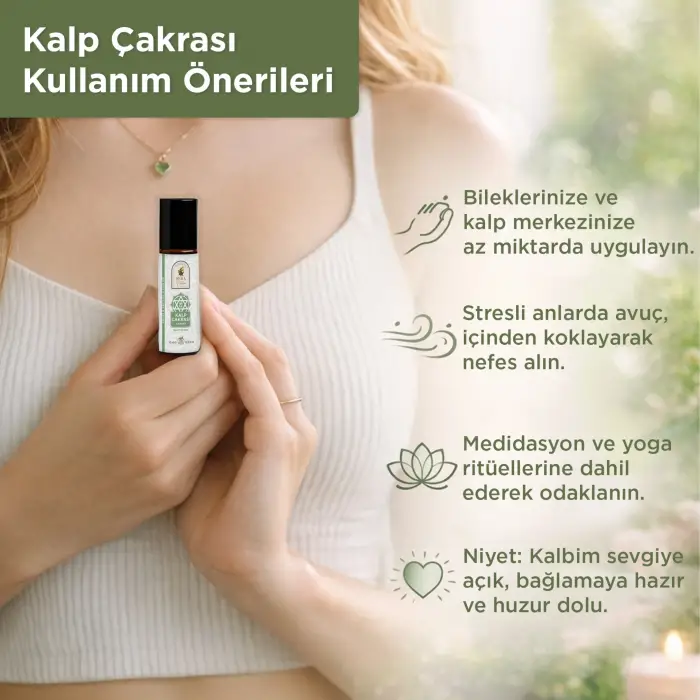 Kalp Çakrası (Anahata) Aromaterapi Yağ Karışımı 10 ml
