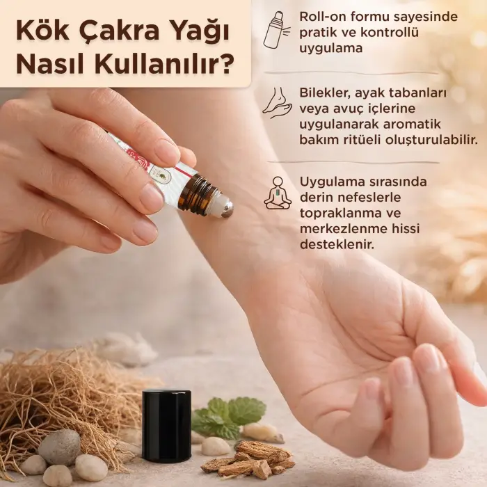 Kök Çakra Yağı (Muladhara) Aromaterapi Yağ Karışımı 10 ml