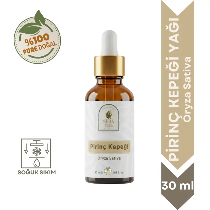 Pirinç Kepeği Yağı 30 ml. %100 Saf