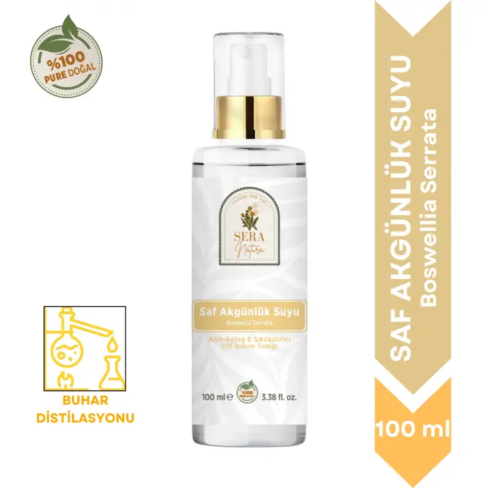 Saf Akgünlük (Frankincense) Suyu Anti-Aging & Sıkılaştırıcı Cilt Bakım Toniği 100 ml. %100 Saf