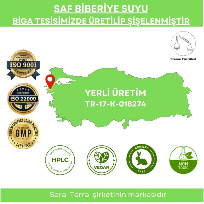 Saf Biberiye Suyu Saç Bakım Toniği 100 ml. %100 Saf