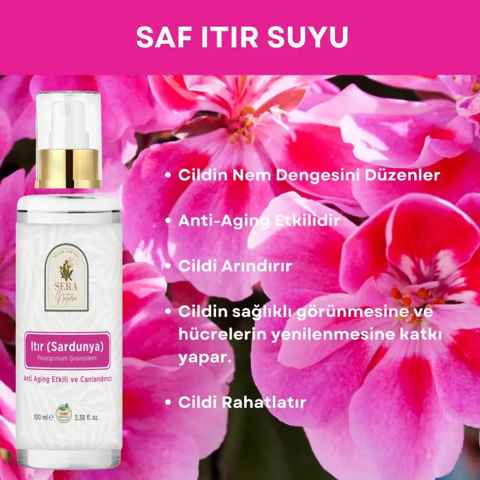 Saf Itır Suyu Nem Dengeleyici Cilt Toniği 100 ml. %100 Saf