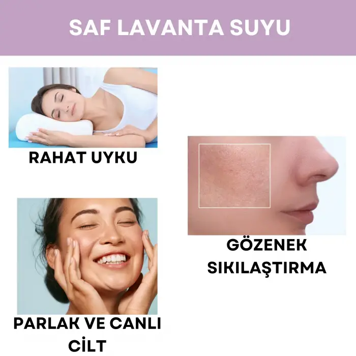 Saf Lavanta Suyu Cilt Bakım Toniği 100 ml. %100 Saf
