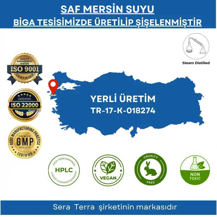 Saf Mersin Suyu Gözenek Sıkılaştırıcı & Sebum Dengeleyici Cilt Toniği 100 ml. %100 Saf