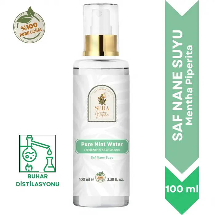 Saf Nane Suyu Tazelendirici & Canlandırıcı Cilt Toniği 100 ml. %100 Saf