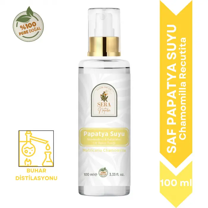 Saf Papatya Suyu Nemlendirici & Rahatlatıcı Cilt Toniği 100 ml. %100 Saf