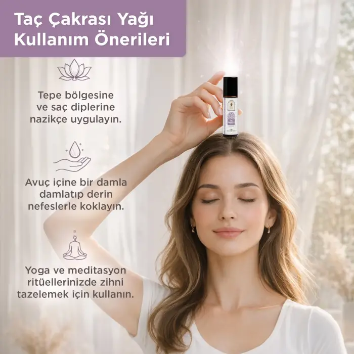 Taç Çakrası (Sahasrara) Aromaterapi Yağ Karışımı 10 ml