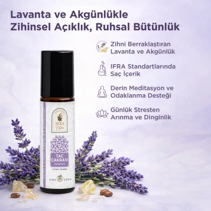 Taç Çakrası (Sahasrara) Aromaterapi Yağ Karışımı 10 ml