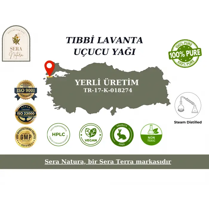 Tıbbi Lavanta Uçucu Yağı 10 ml. %100 Saf