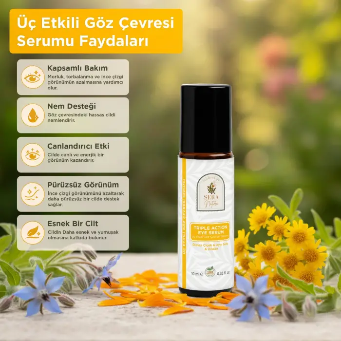 TRIPLE ACTION EYE SERUM Üç Etkili Göz Çevresi Serumu 10 ml