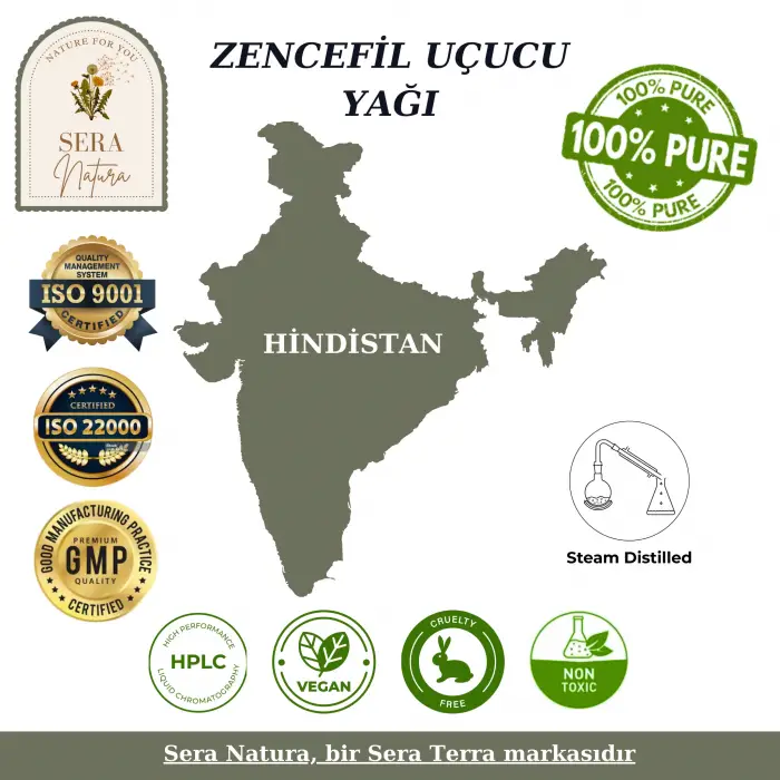 Zencefil Uçucu Yağı 5 ml. %100 Saf