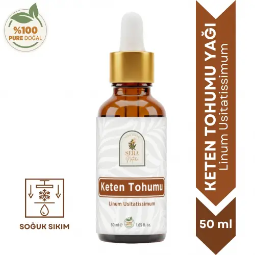 Keten Tohumu Yağı 50 ml – %100 Doğal Omega 3 Kaynağı