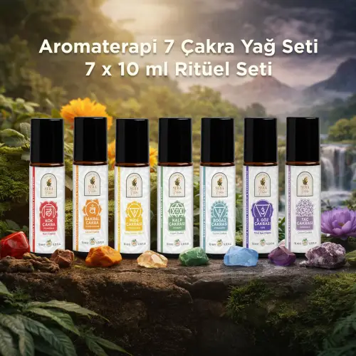 Aromaterapi 7 Çakra Yağ Seti 7 x 10 ml Ritüel Seti