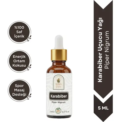 Karabiber Uçucu Yağı 5 ml %100 Saf ve Doğal