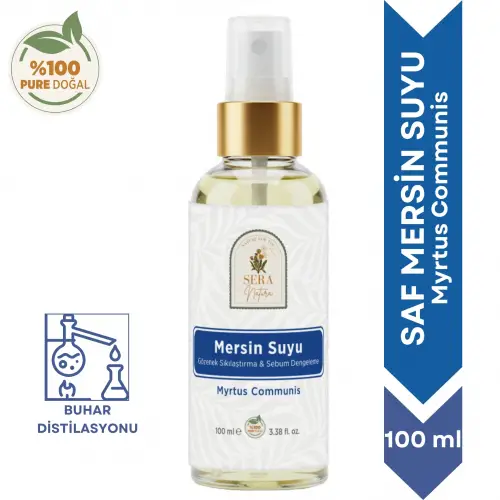 Saf Mersin Suyu Gözenek Sıkılaştırıcı & Sebum Dengeleyici Cilt Toniği 100 ml. %100 Saf