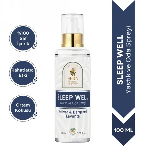 Sleep Well Yastık ve Oda Spreyi 100 ml %100 Doğal