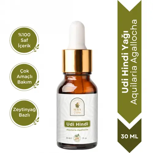 Udi Hindi Yağı 30 ml. %100 Saf / Doğal Bağışıklık Desteği ve Ferah Nefes Deneyimi