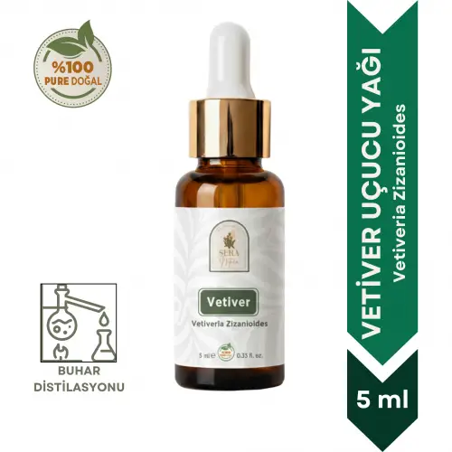 Vetiver Uçucu Yağı 5 ml. %100 Saf