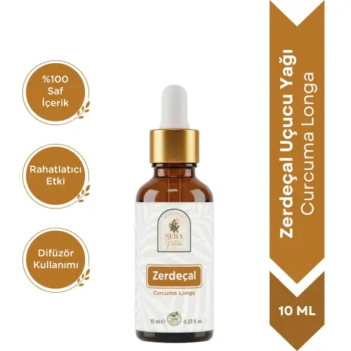 Zerdeçal Uçucu Yağı 10 ml %100 Saf ve Doğal