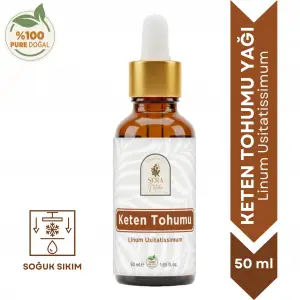 Keten Tohumu Yağı 50 ml – %100 Doğal Omega 3 Kaynağı