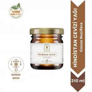 Hindistan Cevizi Yağı 210 ml. %100 Saf