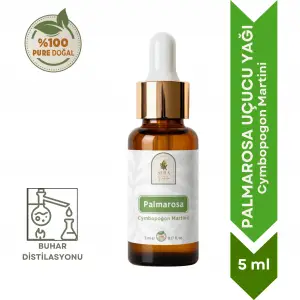 Palmarosa Uçucu Yağı 5 ml. %100 Saf