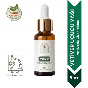 Vetiver Uçucu Yağı 5 ml. %100 Saf