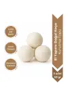 %100 El Yapımı Doğal Keçe Kurutma Topu 3 Adet – 50 Gr( 7-8 cm) Uzun Ömürlü ve Kimyasal İçeriksiz