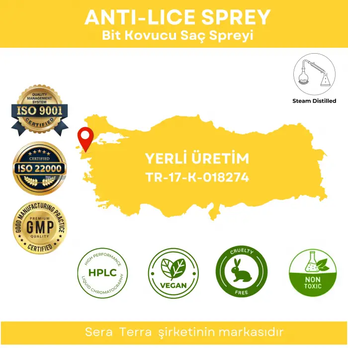 Anti-Lice Bit Kovucu Sprey-Papatya
