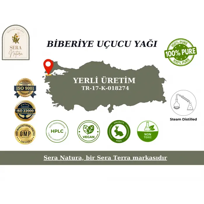 Biberiye Uçucu Yağı 10 ml. %100 Saf