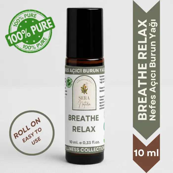 Breathe Relax Nefes Açıcı Burun Yağı %100 Saf 10 ml.