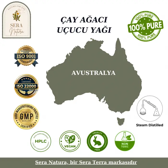 Çay Ağacı Uçucu Yağı 10 ml. %100 Saf