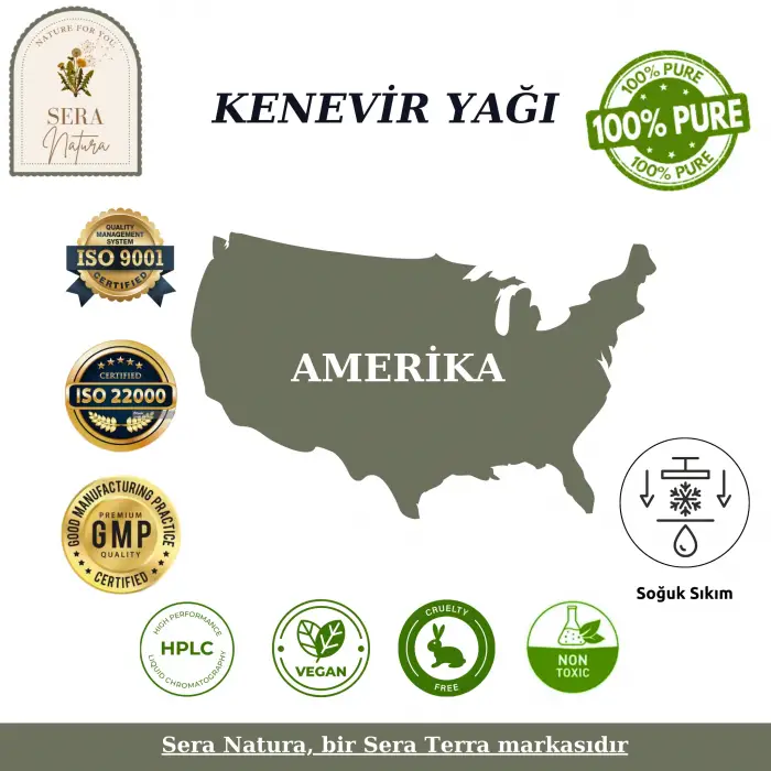 Kenevir Yağı 20 ml. %100 Saf