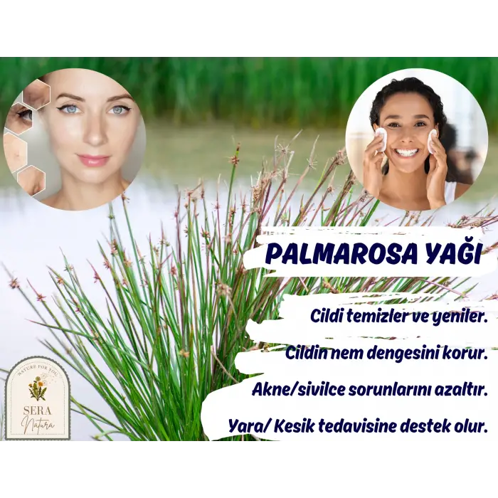 Palmarosa Uçucu Yağı 5 ml. %100 Saf