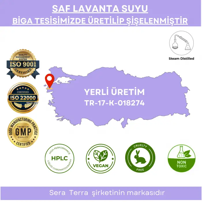Saf Lavanta Suyu Cilt Bakım Toniği 100 ml. %100 Saf