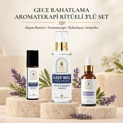 Gece Rahatlama Aromaterapi Ritüeli 3’lü Set