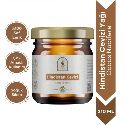 Hindistan Cevizi Yağı 210 ml. %100 Saf