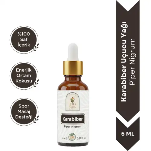 Karabiber Uçucu Yağı 5 ml %100 Saf ve Doğal