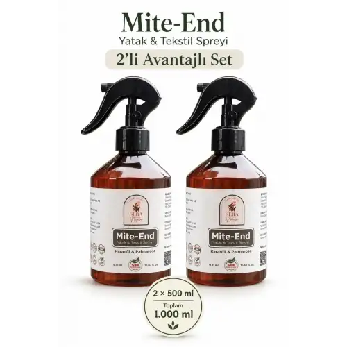 Mite-End Yatak & Tekstil Spreyi 2li Set 2x500 ml.
