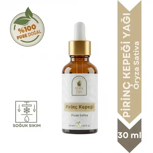 Pirinç Kepeği Yağı 30 ml. %100 Saf