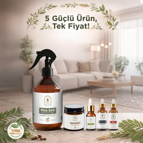Süper 5’li Doğal Yağ ve Akar Kovucu Sprey Özel Seti