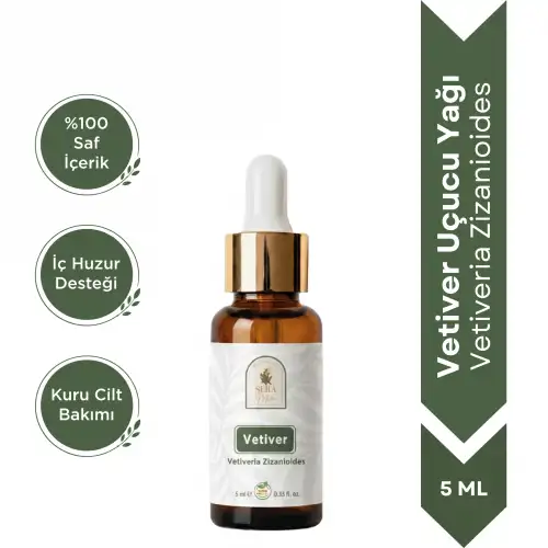 Vetiver Uçucu Yağı 5 ml. %100 Saf