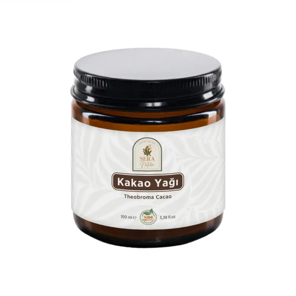 Kakao Yağı 100 ml %100 Saf - Doğal Nemlendirici & Yenilebilir Saf Kakao Yağı