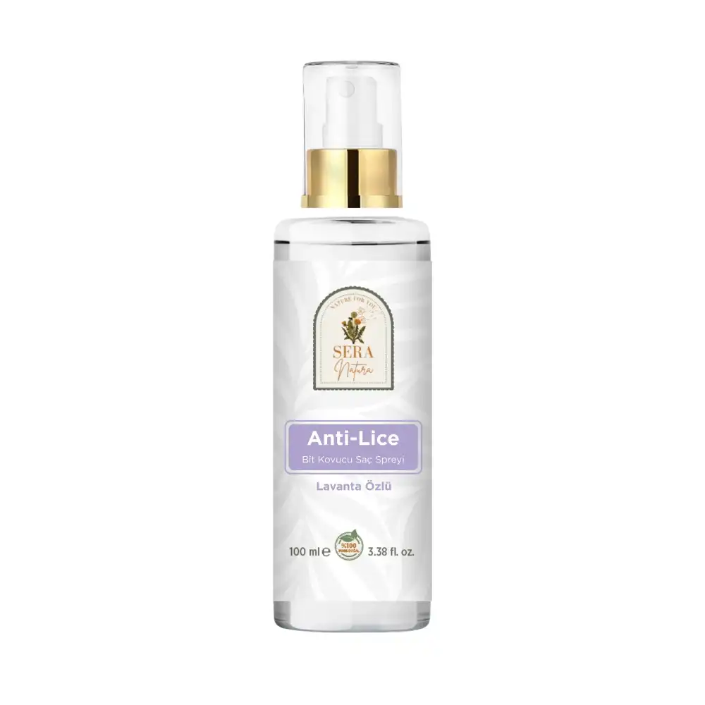 Anti-Lice Lavanta Özlü Bit Kovucu Saç Spreyi 100 ml. – %100 Doğal, Durulama Gerektirmez, Tüm Yaşlar İçin