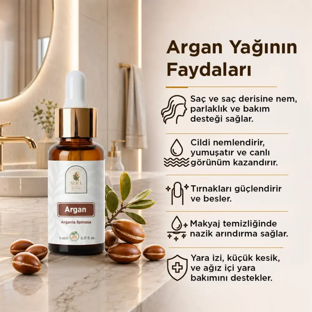 Argan Yağı 5 ml. %100 Saf
