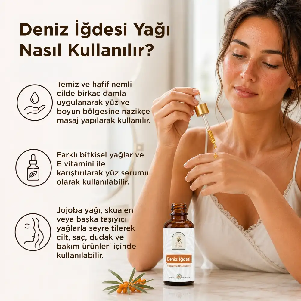 Deniz İğdesi Yağı 10 ml %100 Saf ve Doğal