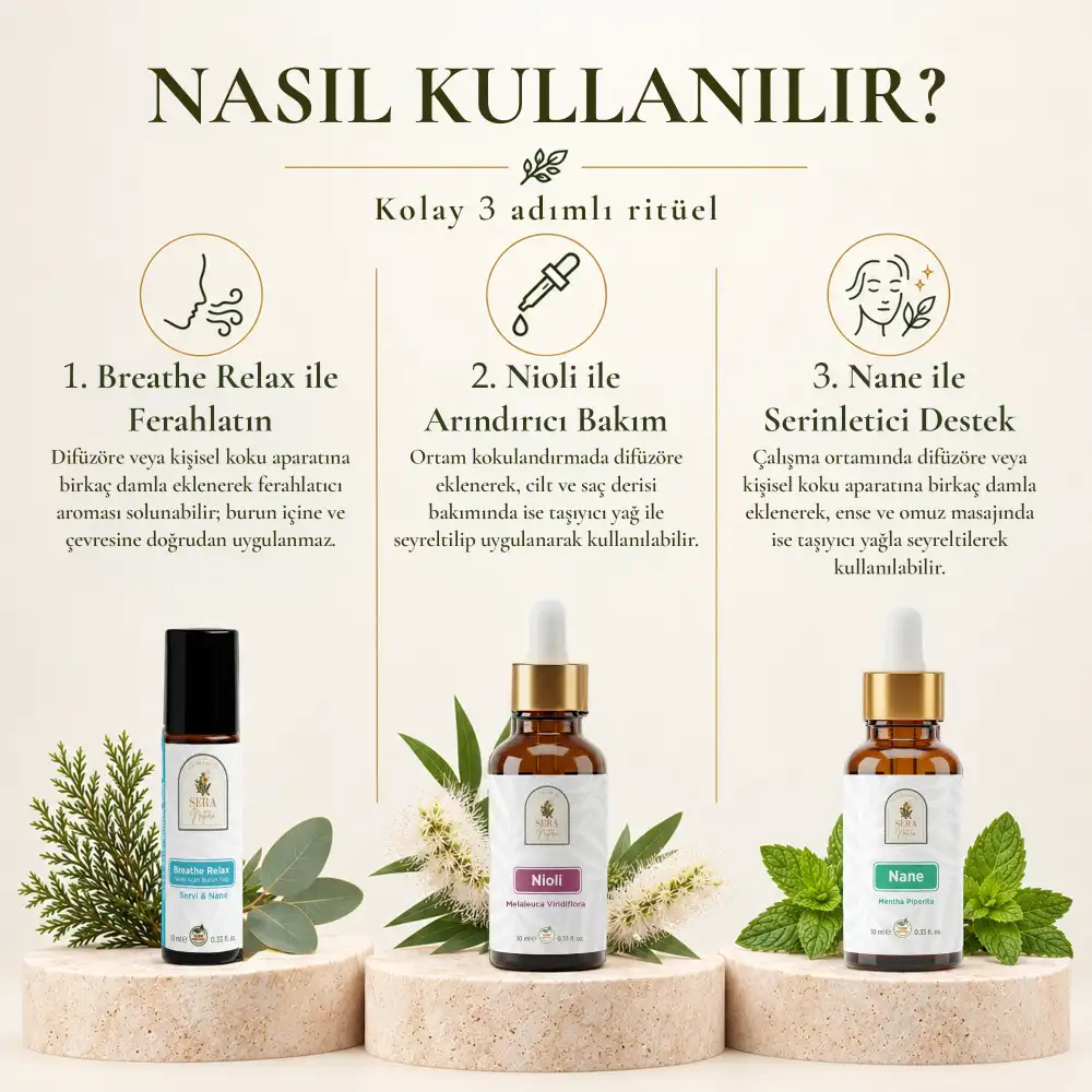 Ferah Nefes Aromaterapi Ritüeli 3lü Set