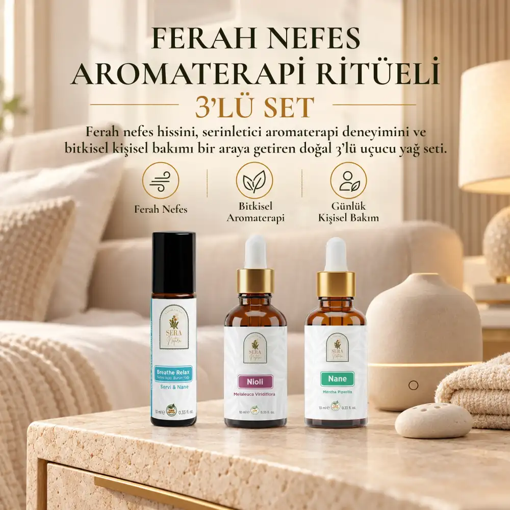 Ferah Nefes Aromaterapi Ritüeli 3lü Set