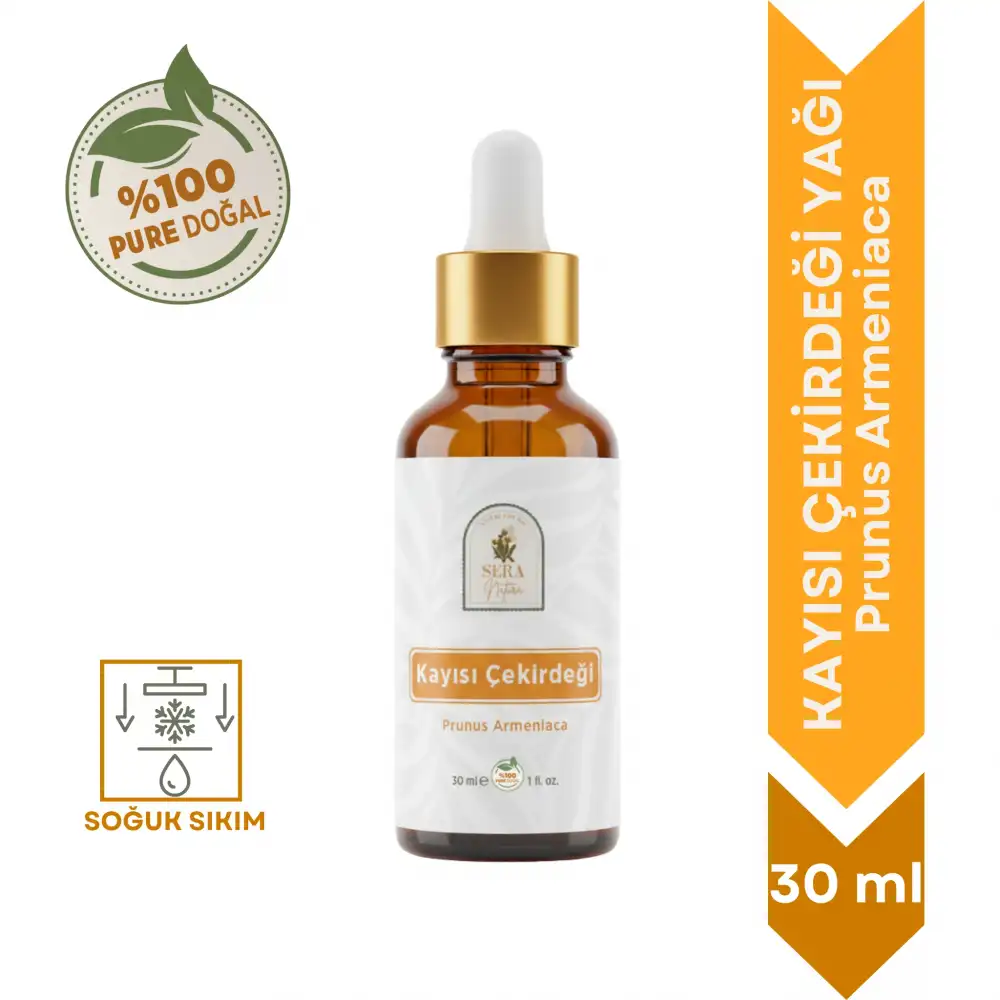 Kayısı Çekirdeği Yağı 30 ml. %100 Saf